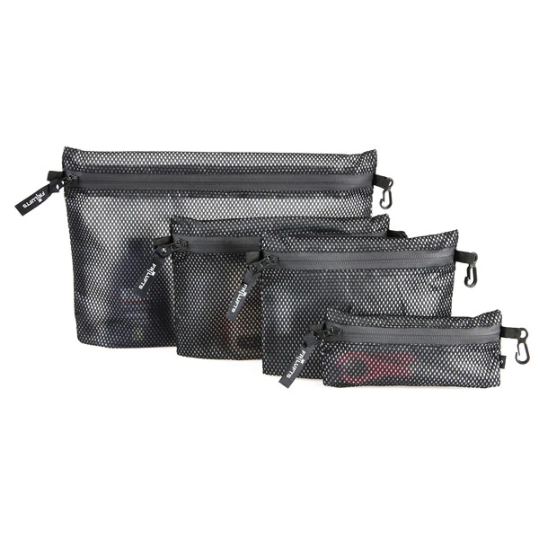 FRILUFTS UTILITY BAG SET - Packbeutel Black Mesh 1 FRILUFTS UTILITY BAG SET - Packbeutel Black Mesh