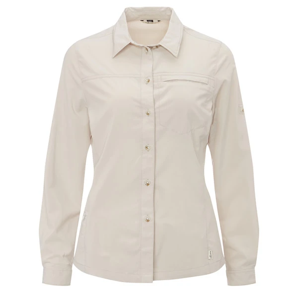 FRILUFTS CABRERA L/S SHIRT Frauen - Outdoor Bluse Offwhite 1 FRILUFTS CABRERA L/S SHIRT Frauen - Outdoor Bluse Offwhite