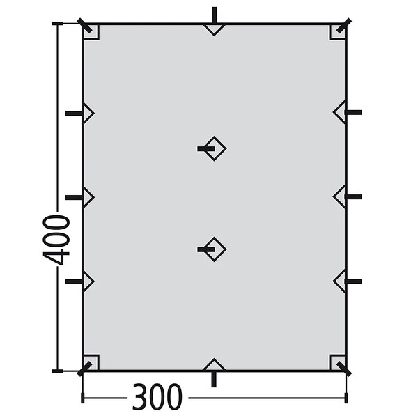 FRILUFTS CALLAN TARP M - Tarp Vineyard Green 2 FRILUFTS CALLAN TARP M - Tarp Vineyard Green – Bild 2